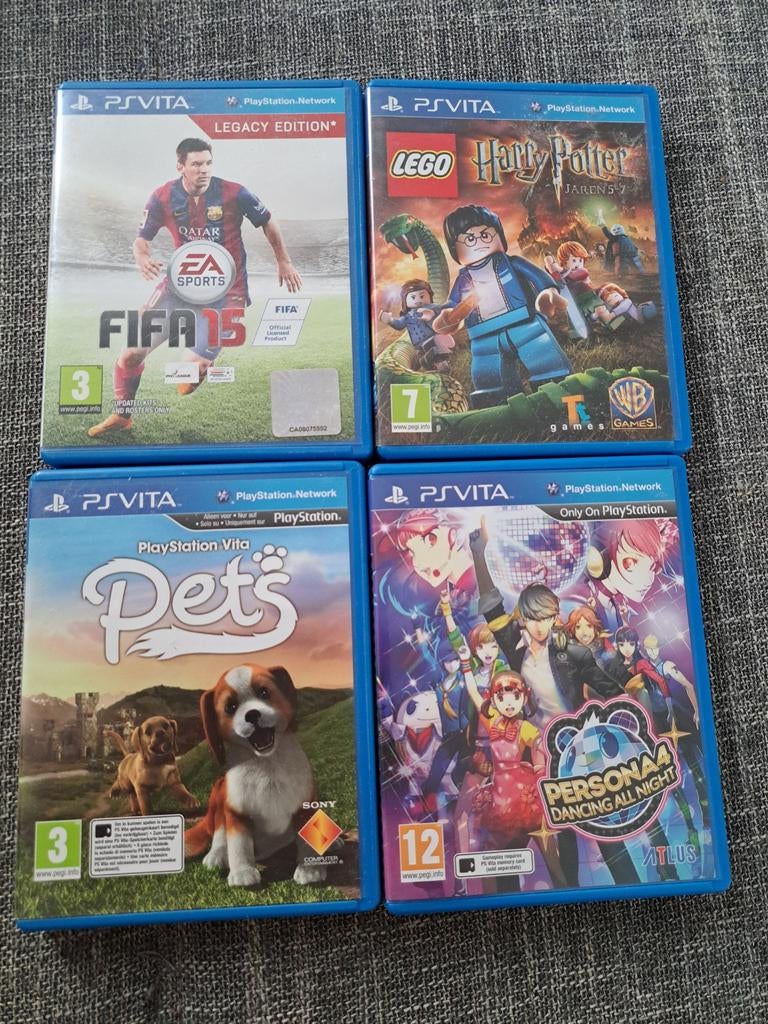 PS Vita Games: FIFA 15, LEGO Harry Potter, Pets, Persona 4, Ophalen of Verzenden