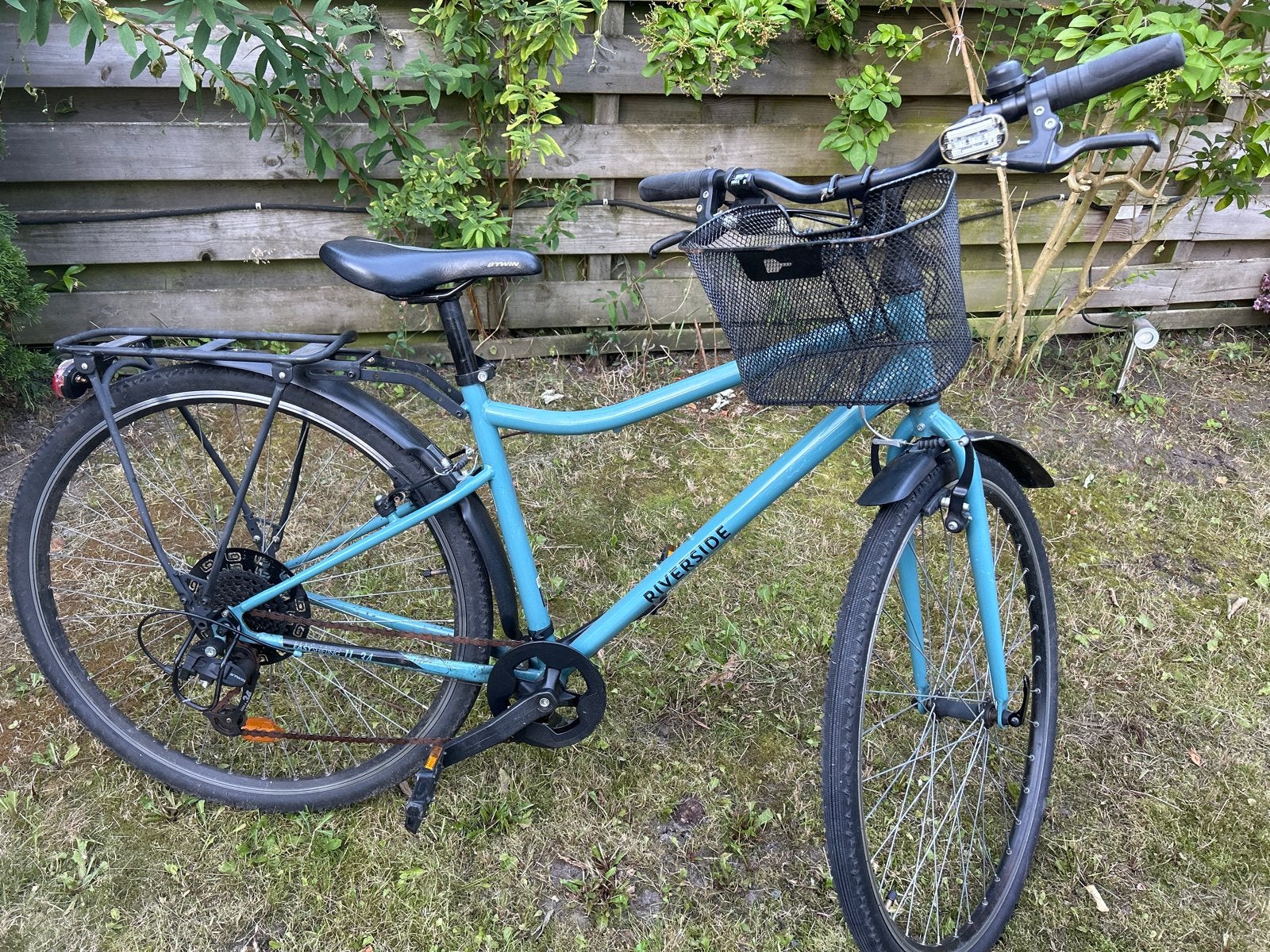 Riverside meisjesfiets 8-12 jaar (Decathlon), Ophalen, Velgrem, Handrem, Gebruikt