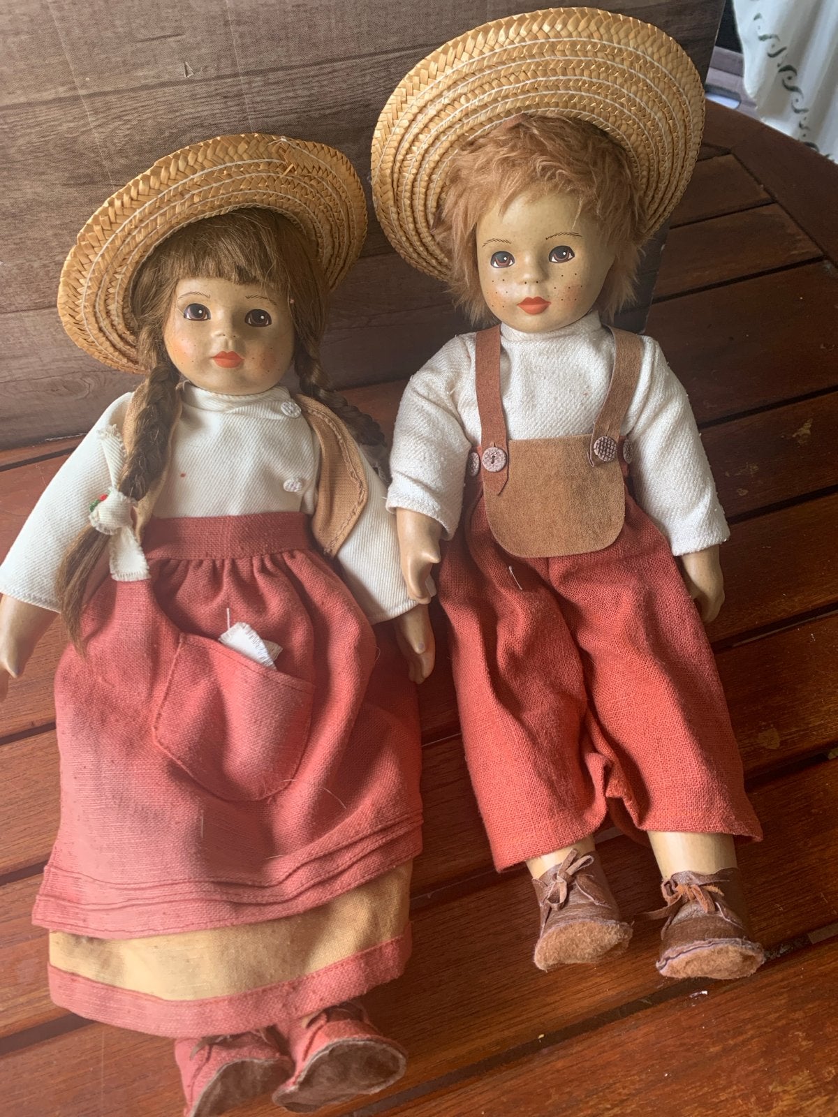 Vintage Dargel Keramiekpoppen Tati - 45 cm Z.G.A.N., Ophalen of Verzenden, Zo goed als nieuw, Pop