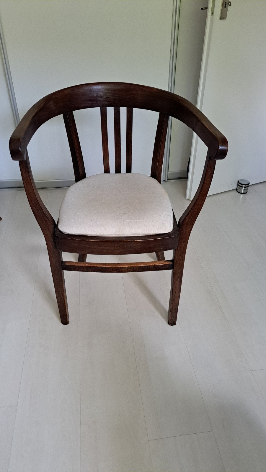 Antieke houten stoel met armleuningen, Antiek en Kunst, Ophalen