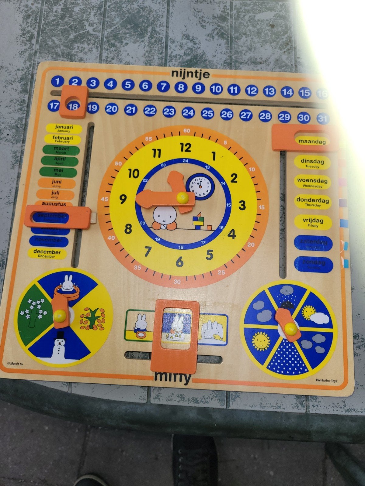 leuke houten nijntje klok, Ophalen of Verzenden