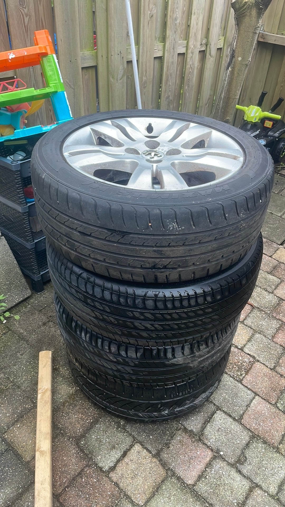 4 peogeot 5008 3008 aluminium velg goede profiel, Ophalen of Verzenden, Zo goed als nieuw
