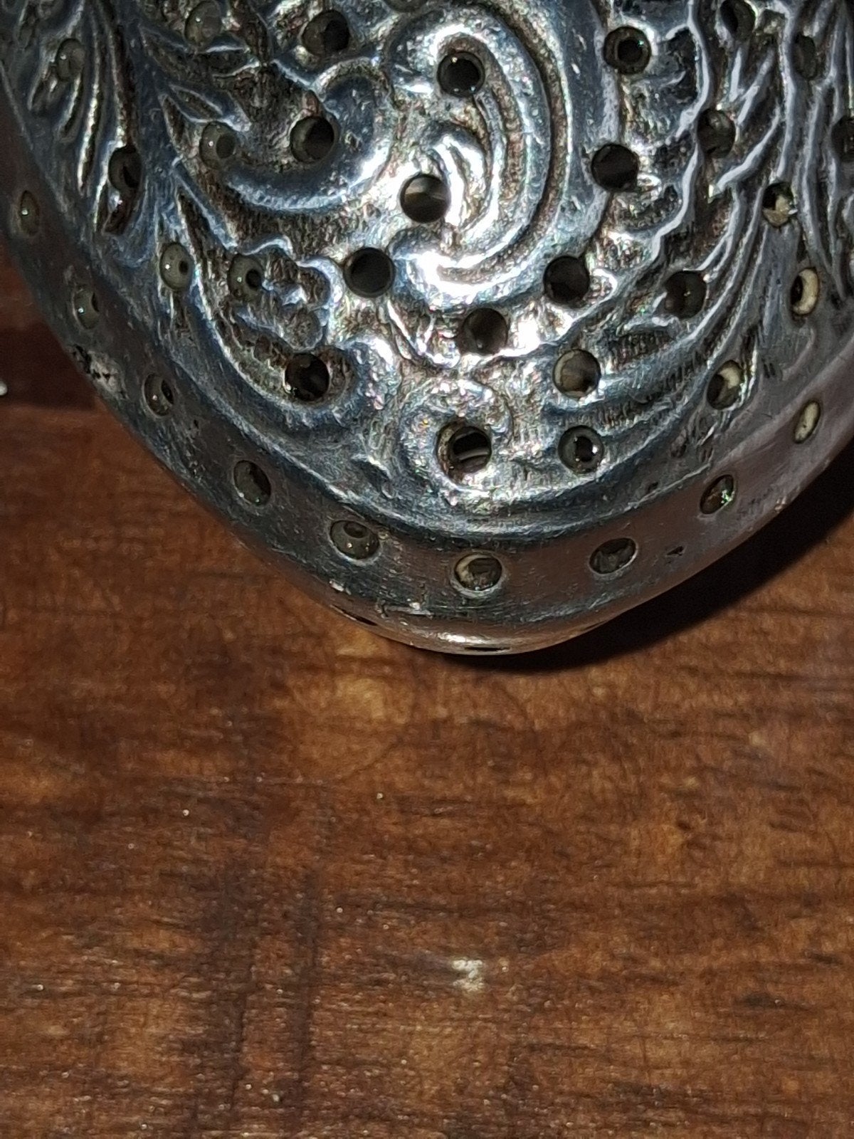 Antiek Gero theezeefje - Verzilverd, Antiek en Kunst, Ophalen of Verzenden, Zilver