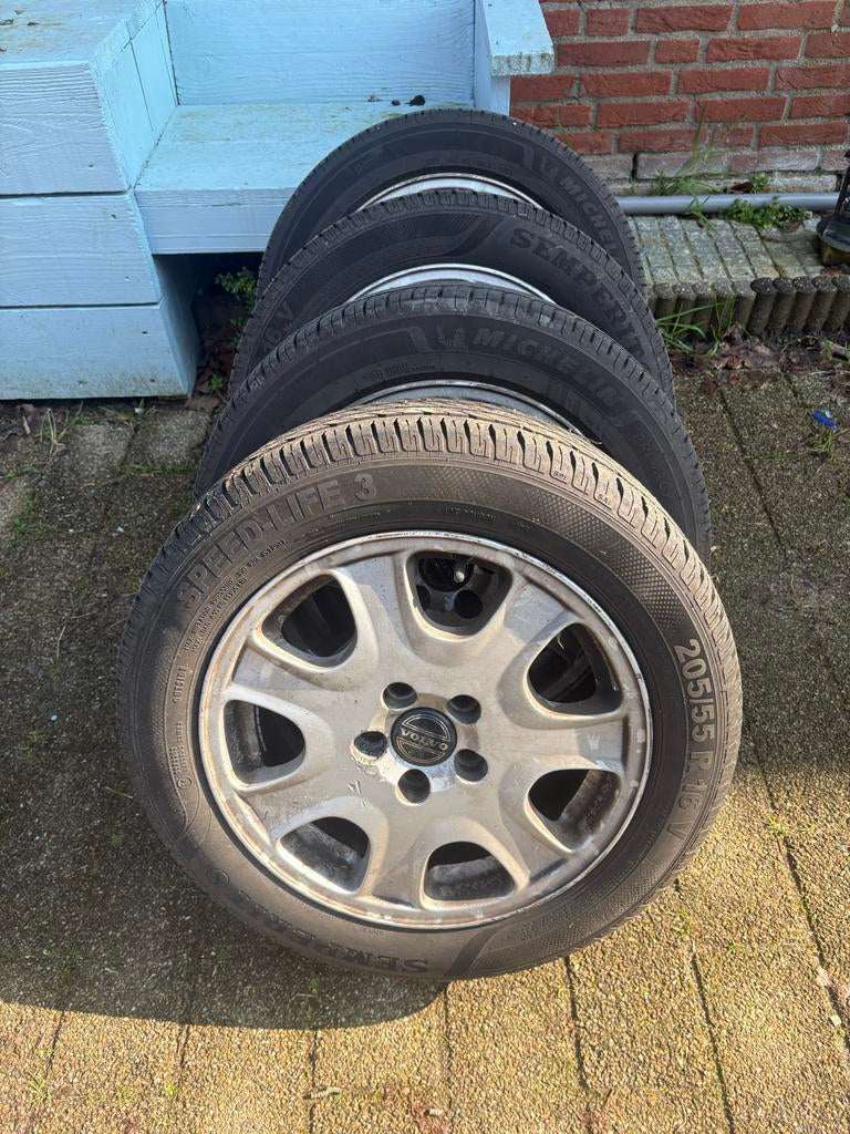 Volvo banden met velgen - 205/55 R16 Michelin, Ophalen, Gebruikt, Volvo