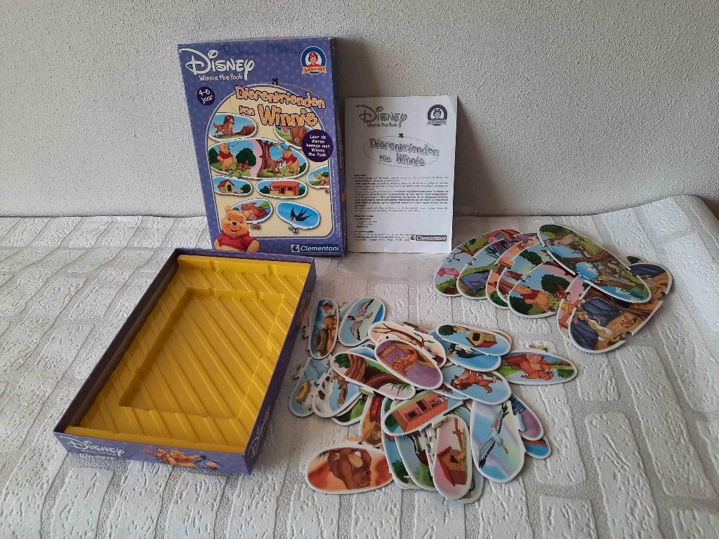 Dierenvrienden van Winnie de Pooh spel Disney Clementoni, Ophalen of Verzenden, Winnie de Poeh of vrienden, Gebruikt, Overige typen