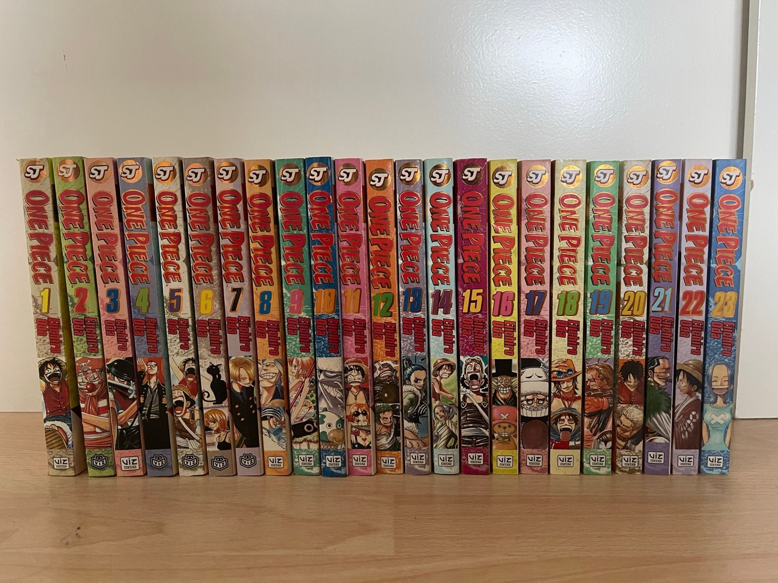 Gold Foil 1st print One Piece Manga Deel 1-23, Meerdere stripboeken, Ophalen of Verzenden, Zo goed als nieuw