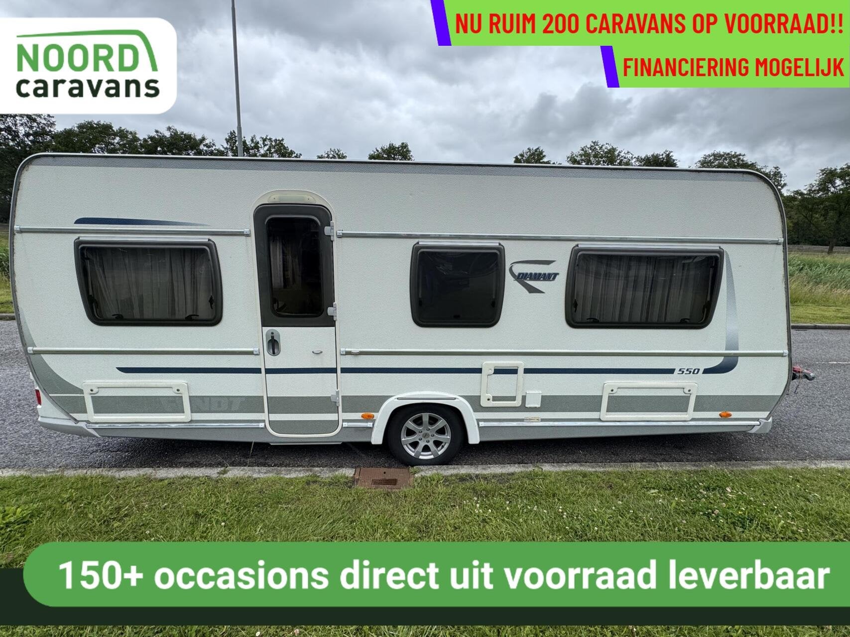 Fendt 550 SG DIAMANT, ENKELE BEDDEN, RONDZIT,MOVER, VOORTENT, Caravans en Kamperen, Rondzit, 7 tot 8 meter, Bedrijf, Fendt