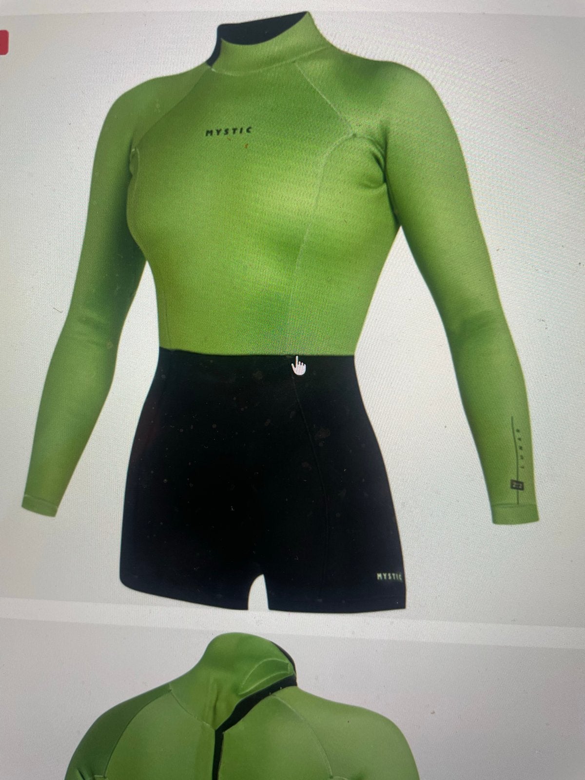 Mystic Shorty Wetsuit Groen, Ophalen of Verzenden, Zo goed als nieuw, Dame, Wetsuit