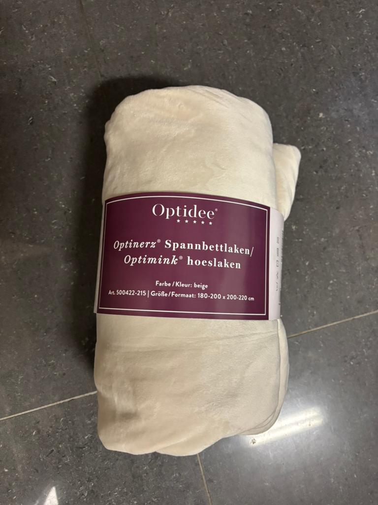 Optidee mink hoeslaken, Huis en Inrichting, Ophalen of Verzenden, Nieuw