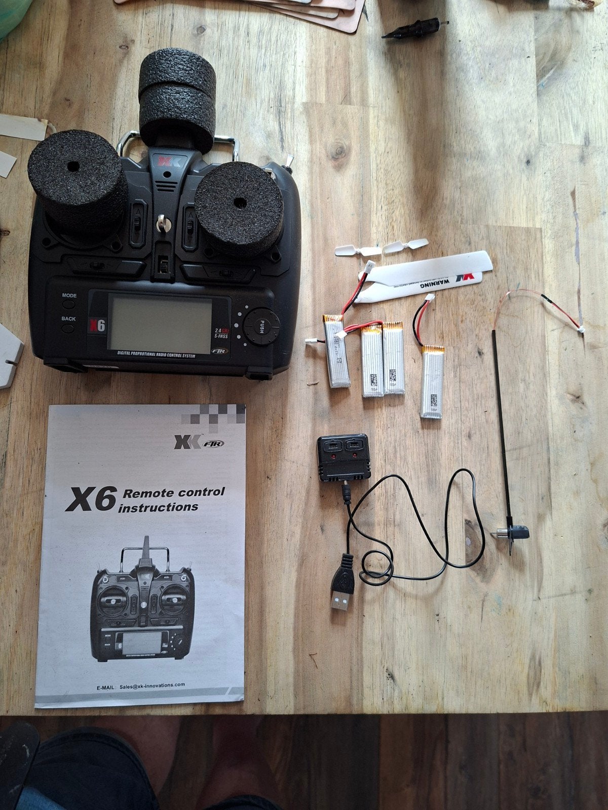 WL XK110S RC  afstandsbediening en accessoires, Elektro, Gebruikt, RTF (Ready to Fly), Helikopter