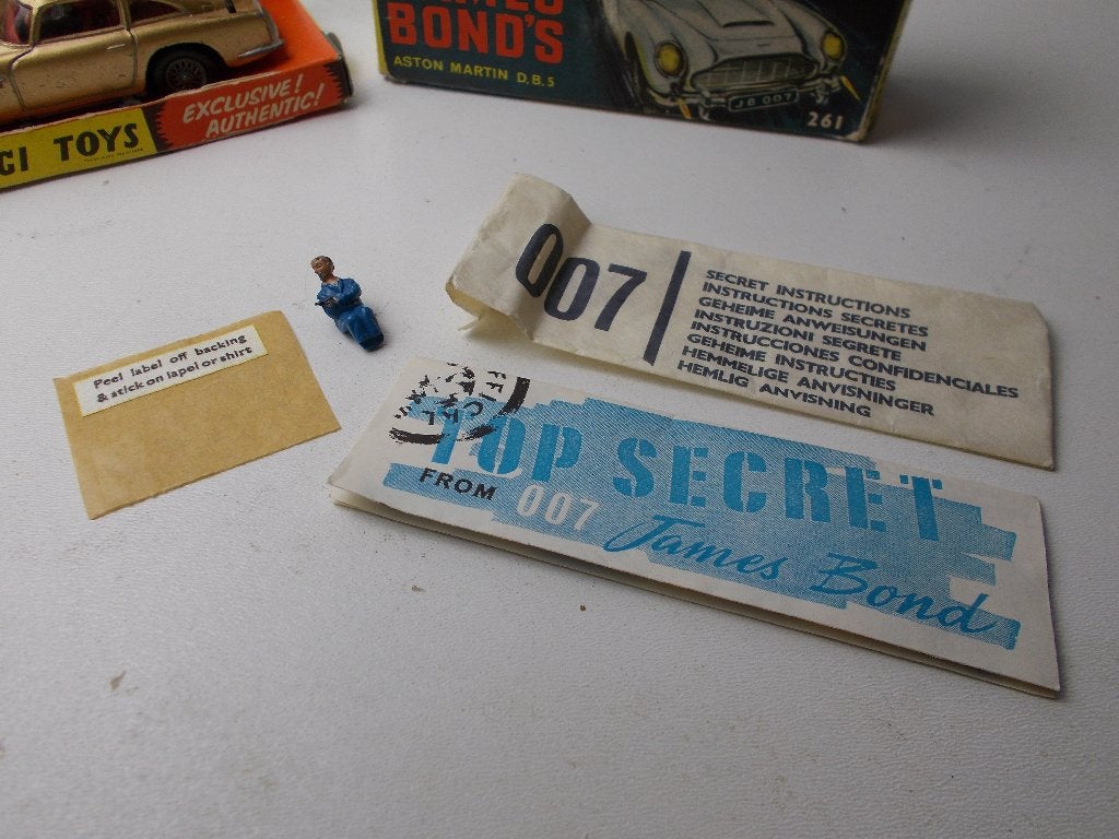 1965 Corgi Toys 261.JAMES BOND ASTON MARTIN DB5+DOOSJES! -K-, Ophalen of Verzenden, Zo goed als nieuw, Auto, Corgi