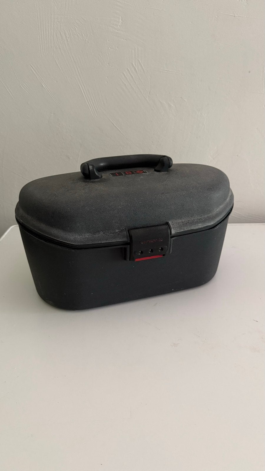 Samsonite beauty case met cijferslot en spiegel, Ophalen, Gebruikt, Zwart, Met slot