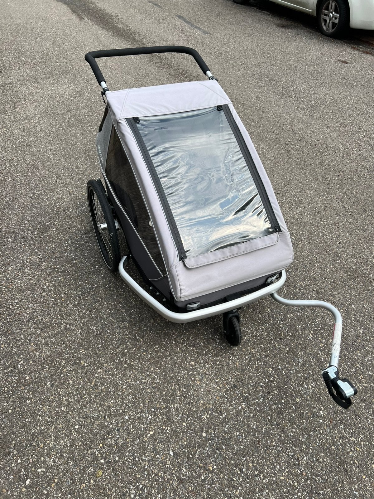 Croozer fietskar Kid Keeke 1, voor 2 kids, Ophalen, Gebruikt, Opvouwbaar, 20 tot 40 kg
