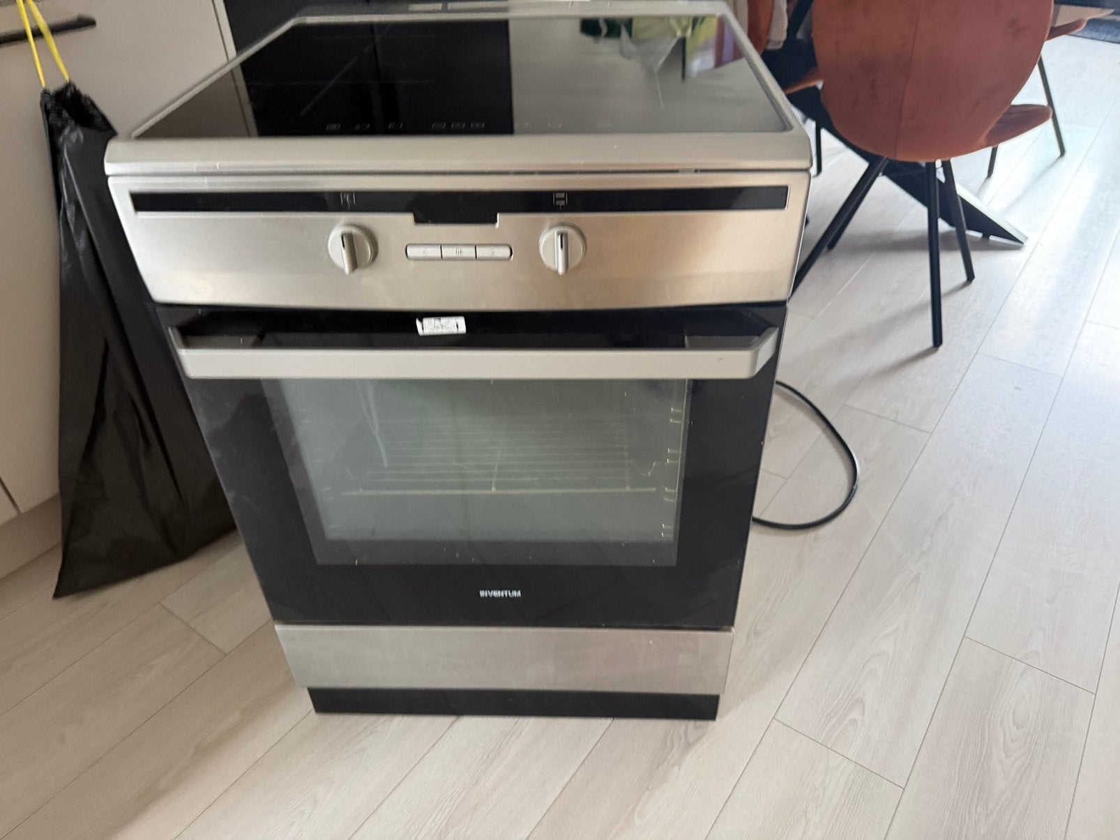 Inductie plaat en oven, Ophalen of Verzenden, Gebruikt, Minder dan 45 cm