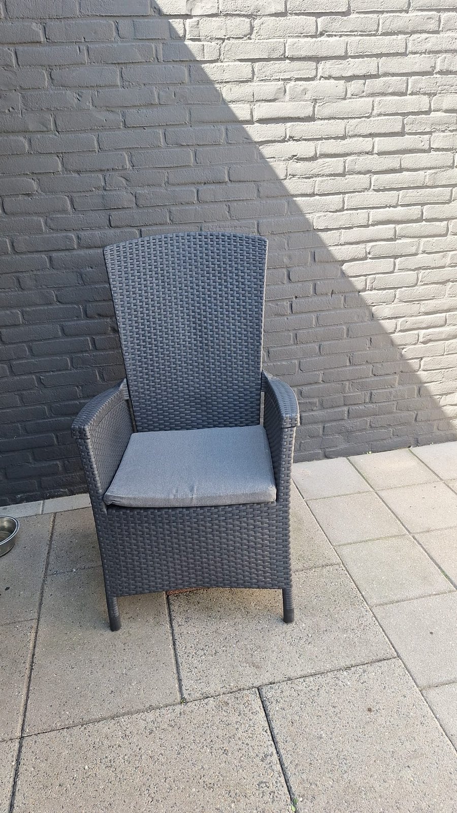 Tuinstoelen inclusief kussentjes, Ophalen, Zo goed als nieuw, Kunststof, Verstelbaar