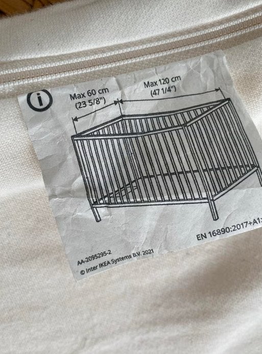 matras voor ledikantje (IKEA) - 60 x 120 cm., Kinderen en Baby's, Babywiegjes en Ledikanten, Ophalen, Zo goed als nieuw, Ledikant