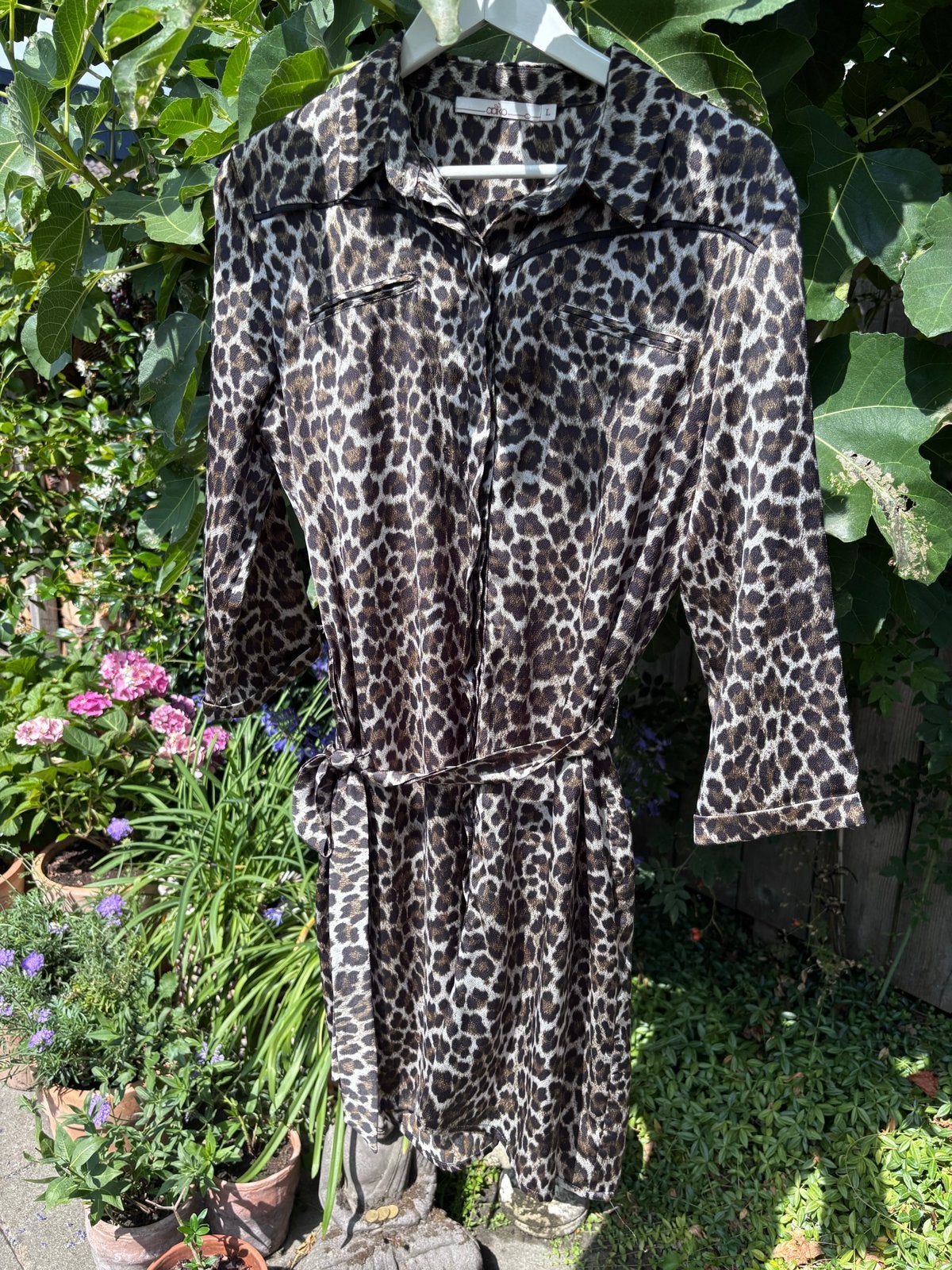 Aaiko jurk, maat L, Kleding | Dames, Bruin, Verzenden, Maat 42/44 (L), Zo goed als nieuw