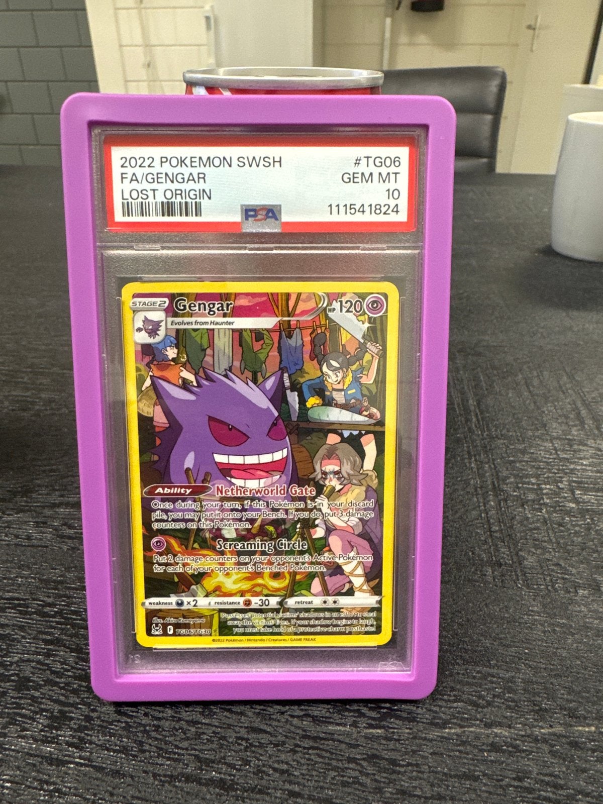 PSA 10 Gengar TG06 Lost Origin Pokemon, Ophalen of Verzenden, Nieuw, Losse kaart