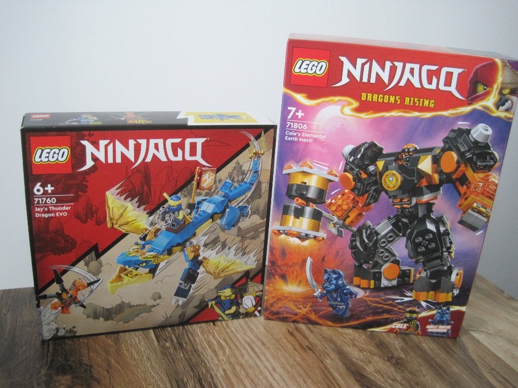 Lego 71760 & 71806 Ninjago Jays draak & Coles mech ongeopend, Verzenden, Lego, Zo goed als nieuw, Compleet