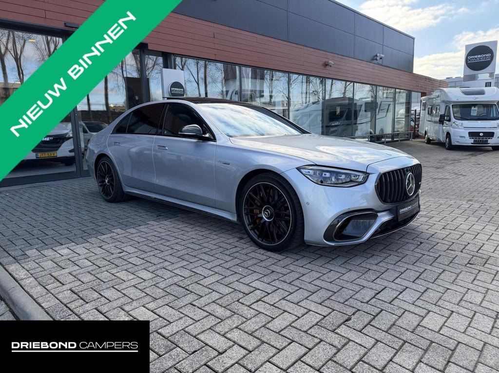 Mercedes S-klasse AMG 63 S E Keramisch Carbon In/Exterieur B, Gebruikt, Leder, Vierwielaandrijving, Hybride Elektrisch/Benzine