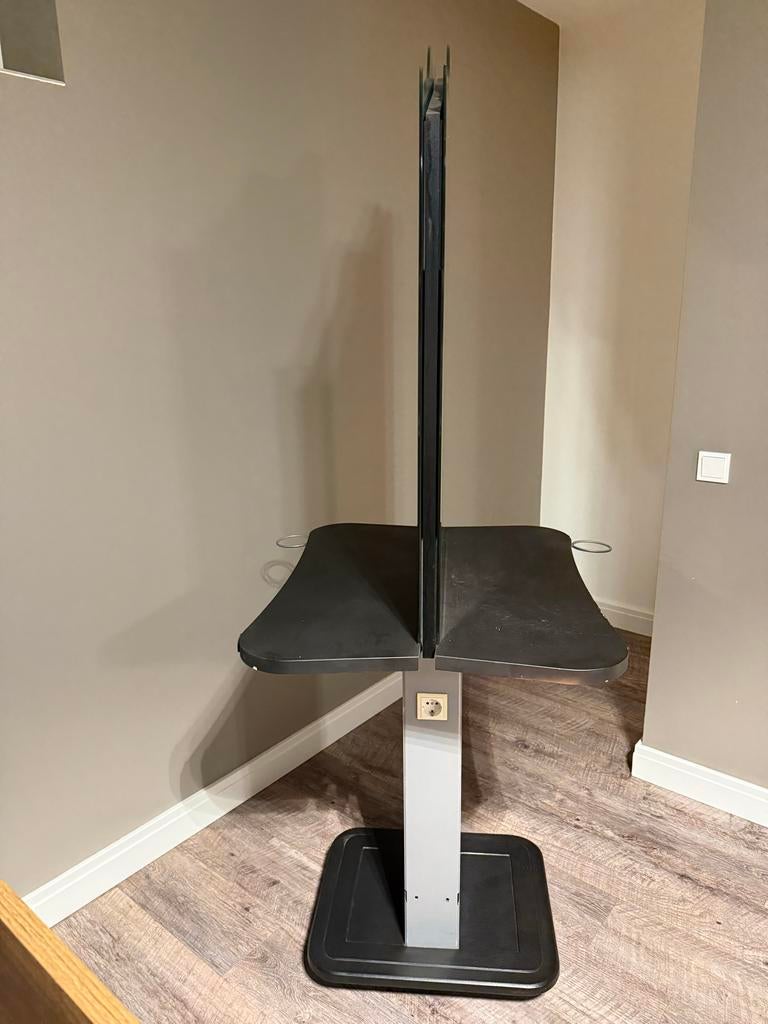 Mobiele kaptafel met spiegel en opbergruimte, Ophalen, Gebruikt, Metaal of Aluminium, 50 tot 100 cm