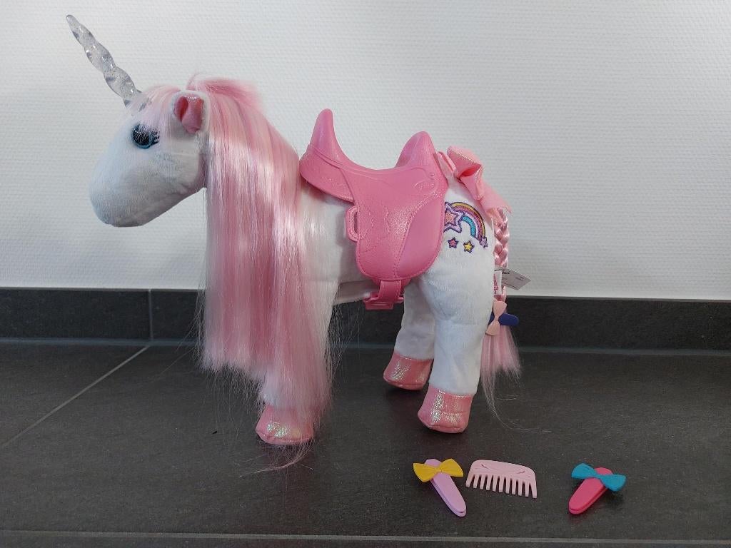 Zapf baby born Fantasy Unicorn, Ophalen of Verzenden, Zo goed als nieuw, Overige typen
