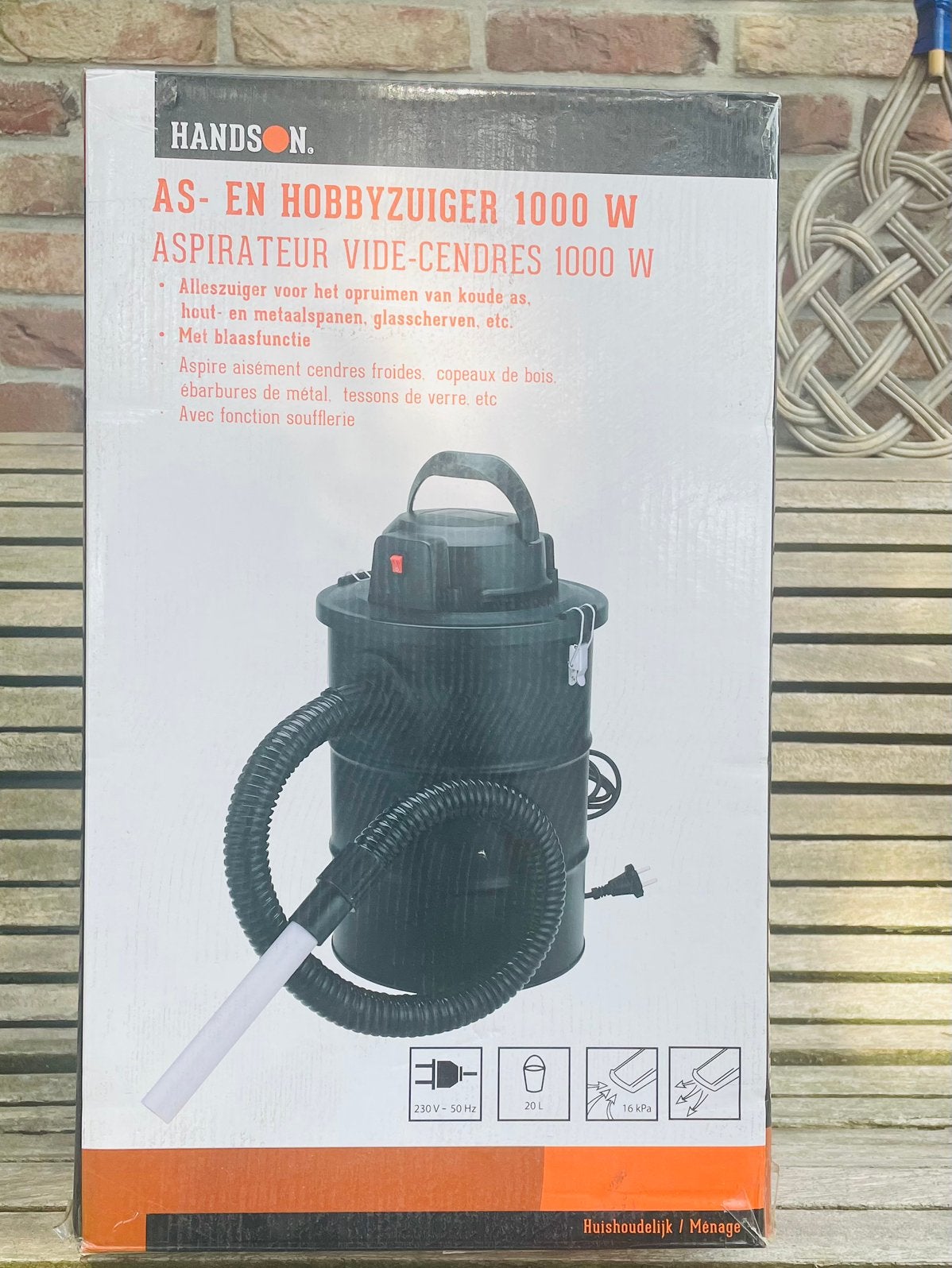 Hobby en of koud as stofzuiger voor houtkachel of bbq, Overige typen, Ophalen of Verzenden, Zo goed als nieuw, Minder dan 1200 watt