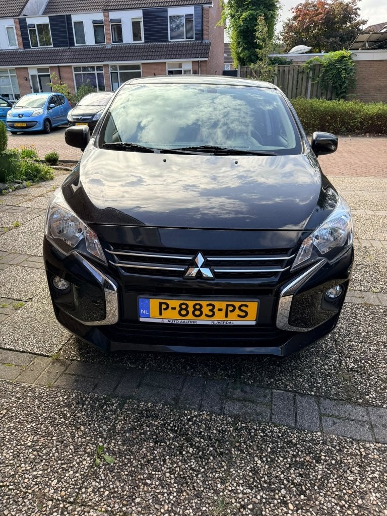 Mitsubishi Space Star 1.2 Mivec Cleartec As&g 71pk CVT 2022, Auto's, Dealer onderhouden, Stof, Zwart, Origineel Nederlands