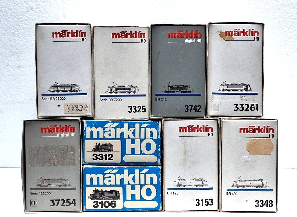 10 x Märklin OVP voor locs gebruikt maar bruikbaar, Hobby en Vrije tijd, Modeltreinen | H0, Gebruikt, Locomotief, Gelijkstroom of Wisselstroom