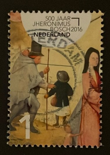 2016 500 jr. Jheronimus Bosch nvph 3381A uit PR62 gest., Postzegels en Munten, Ophalen of Verzenden, Na 1940, Gestempeld