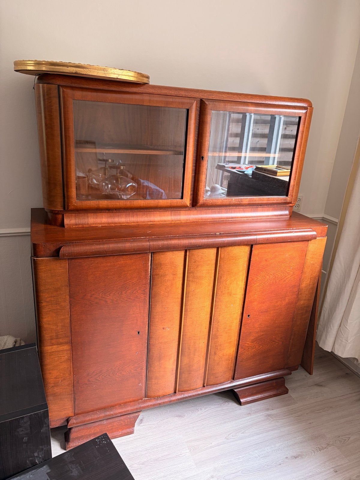 Prachtige jaren '30 art-deco keukenkast met marmer, Ophalen