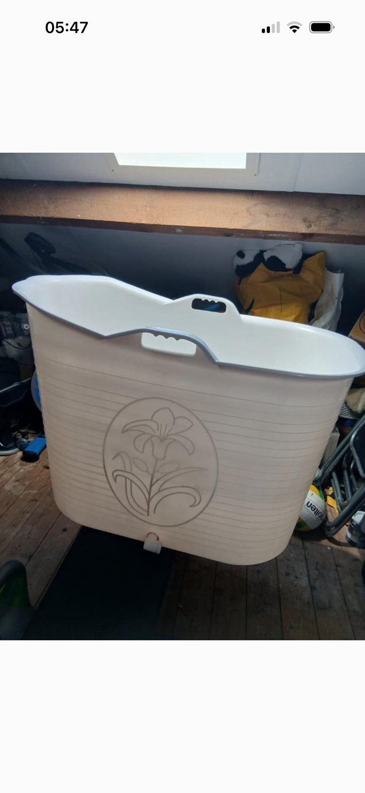 Kuntstof bad bucket, Ophalen of Verzenden, Gebruikt, Vast