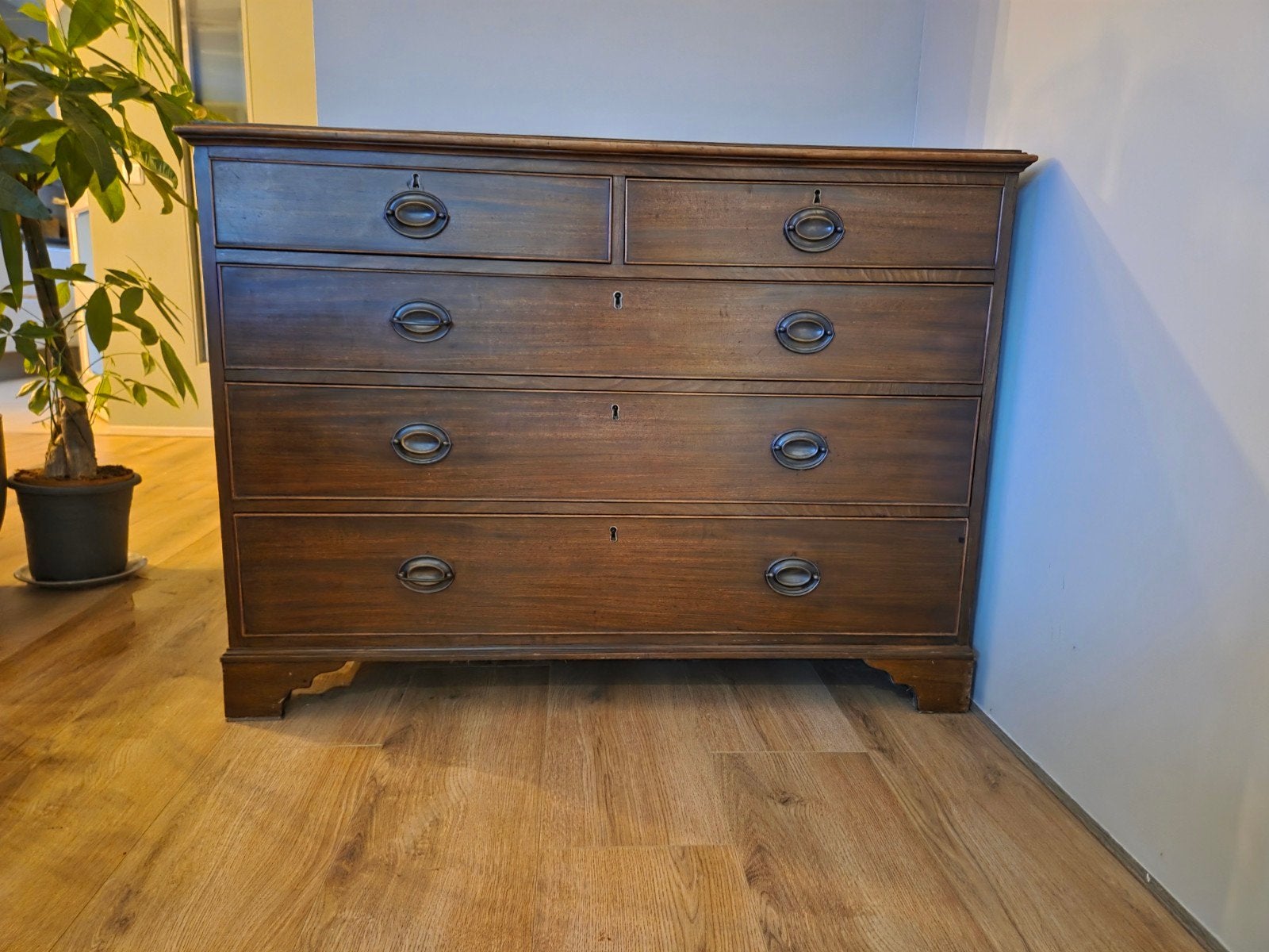 Antieke Engelse ladenkast - 90x120x55cm, Huis en Inrichting, Ophalen, 100 tot 150 cm, 5 laden of meer, Minder dan 100 cm