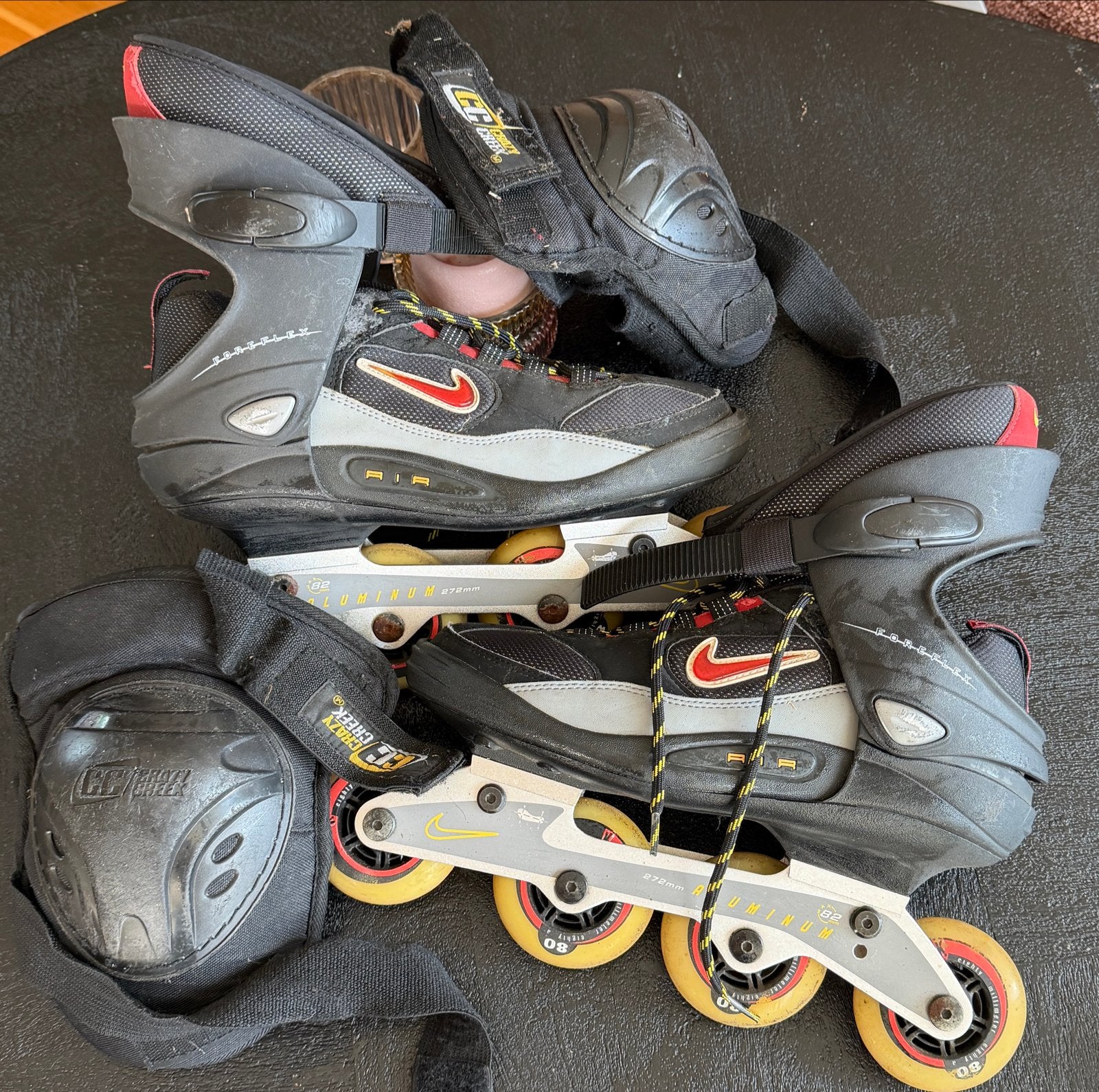 Nike Air Inline Skates met Bescherming maat 44, Overige merken, Ophalen of Verzenden, Inline skates 4 wielen, Dames