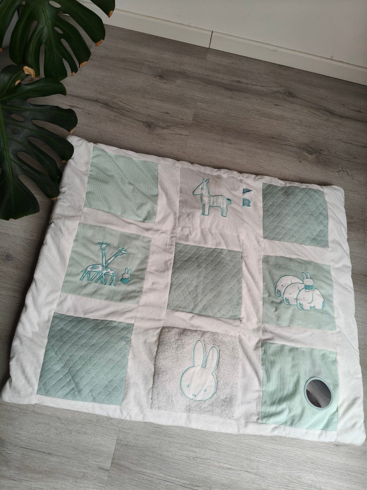 Nijntje boxkleed mint grijs wit, Ophalen of Verzenden, Gebruikt