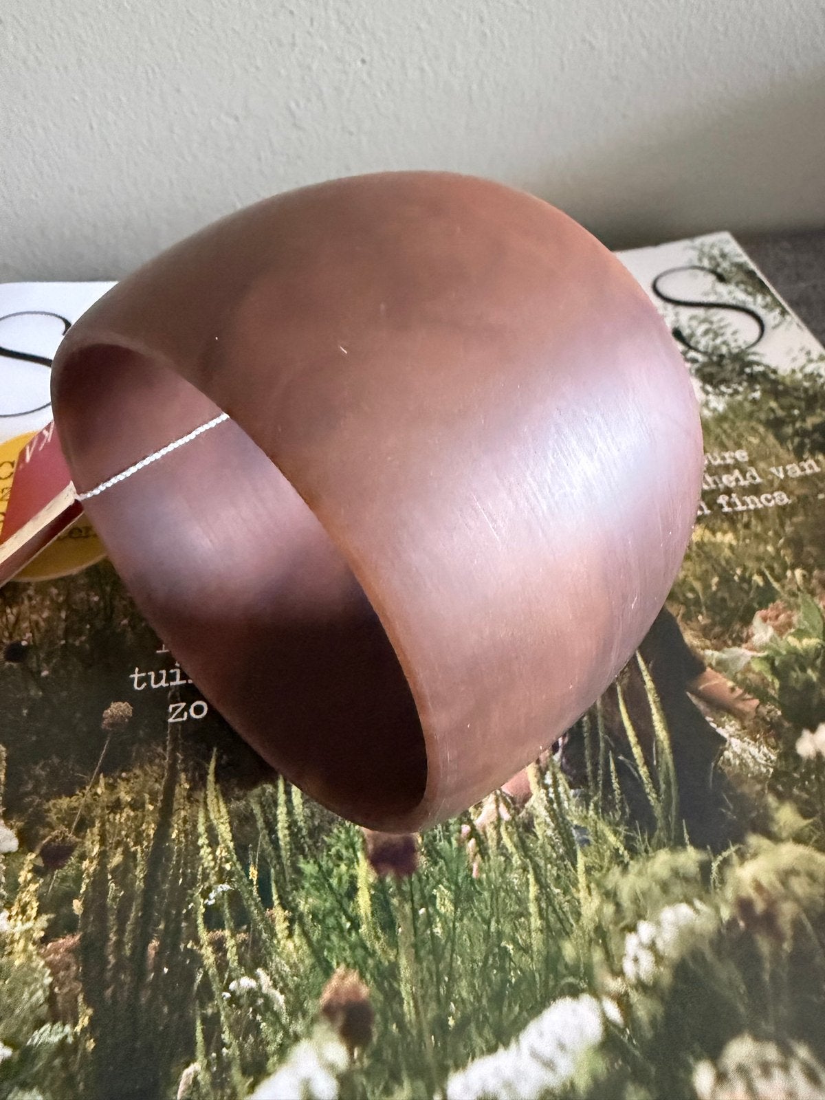 Zsiska Armband - Bruin Kunststof, Sieraden, Tassen en Uiterlijk, Armbanden, Ophalen of Verzenden, Zo goed als nieuw, Bruin, Kunststof of Plastic