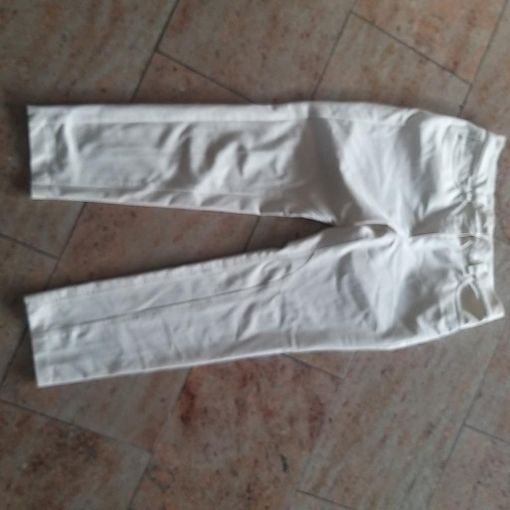 Broek, off white, mt 40, Wit, Maat 42/44 (L), Ophalen of Verzenden, Zo goed als nieuw