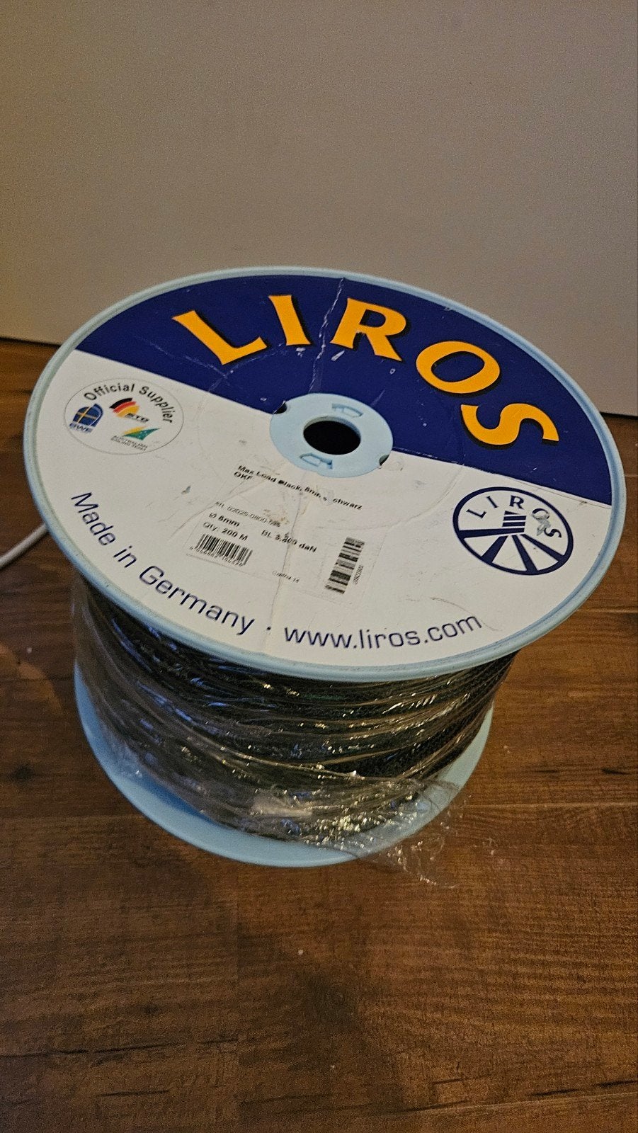 LIROS Max Load Black lijn 8mm x 200m, Ophalen of Verzenden, Nieuw, Toebehoren