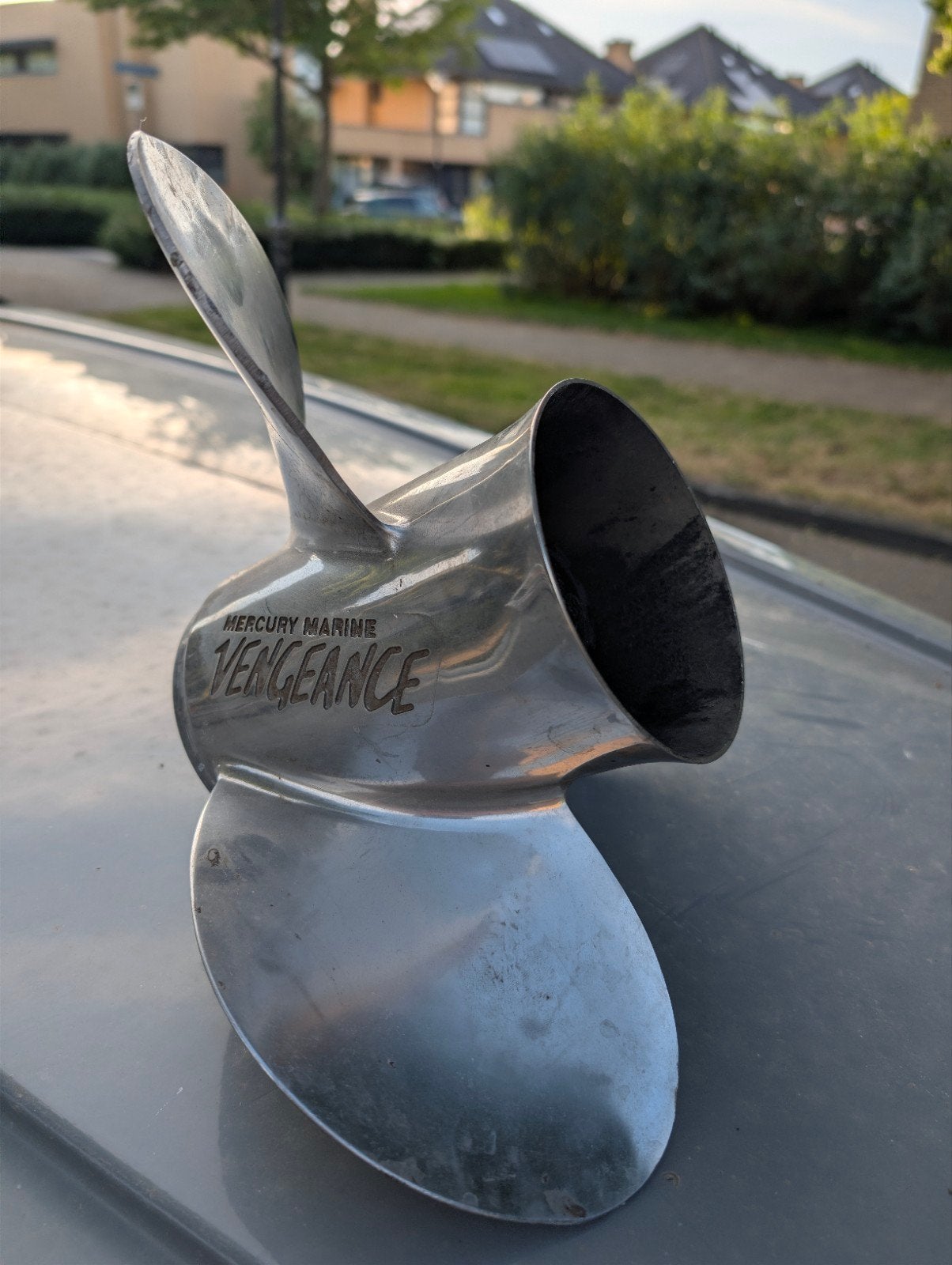 RVS Mercury schroef 19 pitch, Ophalen of Verzenden, Zo goed als nieuw, Motor en Techniek, Motorboot