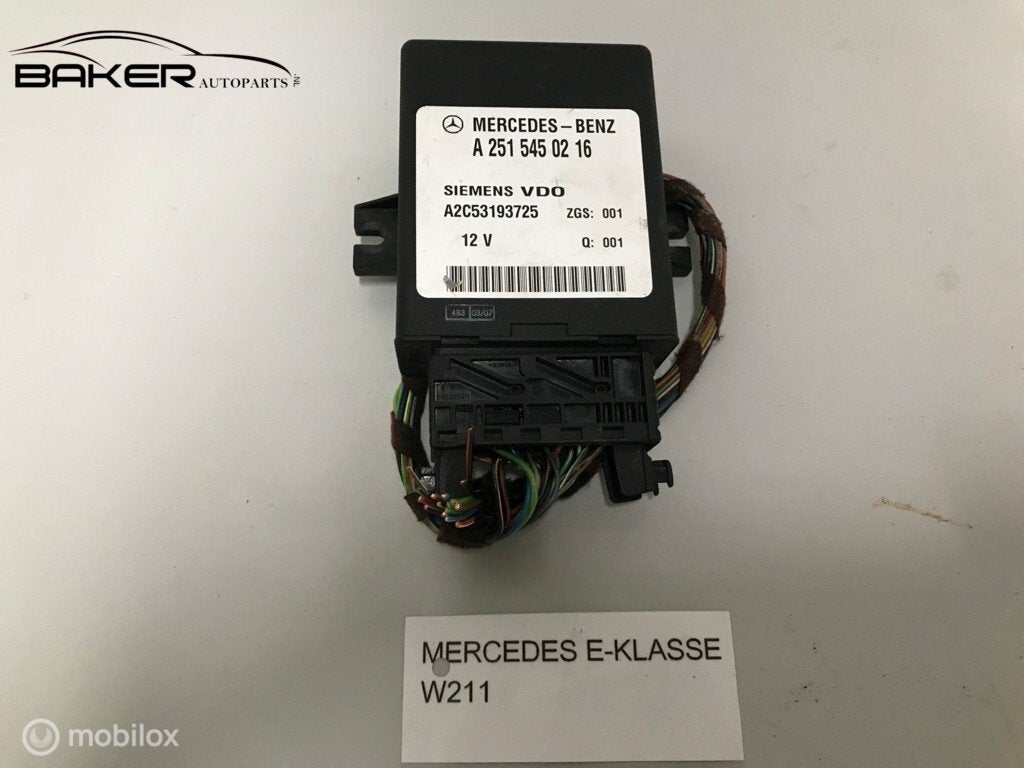 Luchtveringmodule Mercedes E-klasse W211 02-09 A2515450216, Gebruikt, Mercedes-Benz, Ophalen of Verzenden, Mercedes-Benz