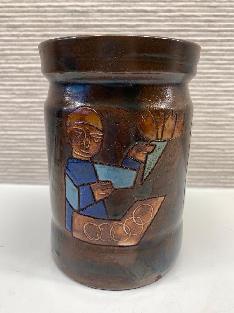 Heel mooi keramiek vaasje Henk Potters kampioenen 1983, Antiek en Kunst, Ophalen of Verzenden