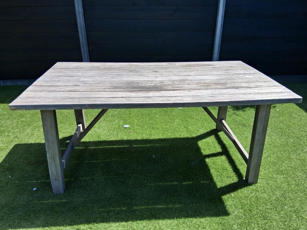 Tafel 140 cn, Ophalen of Verzenden, Gebruikt, Rechthoekig, Hout