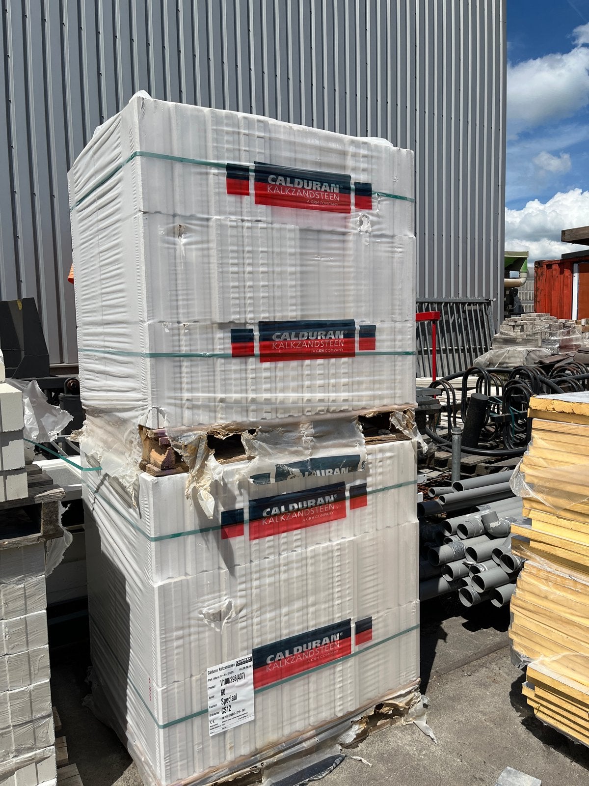 Calduran Kalkzandsteen V100/298(437) - 60 stuks, Ophalen, Nieuw, Kalkzandstenen