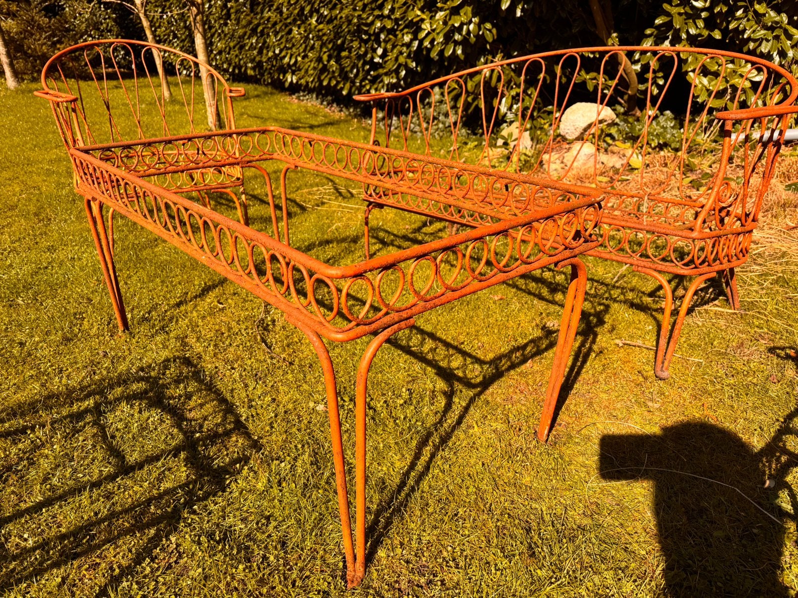 Metalen lounge set, Antiek en Kunst, Ophalen