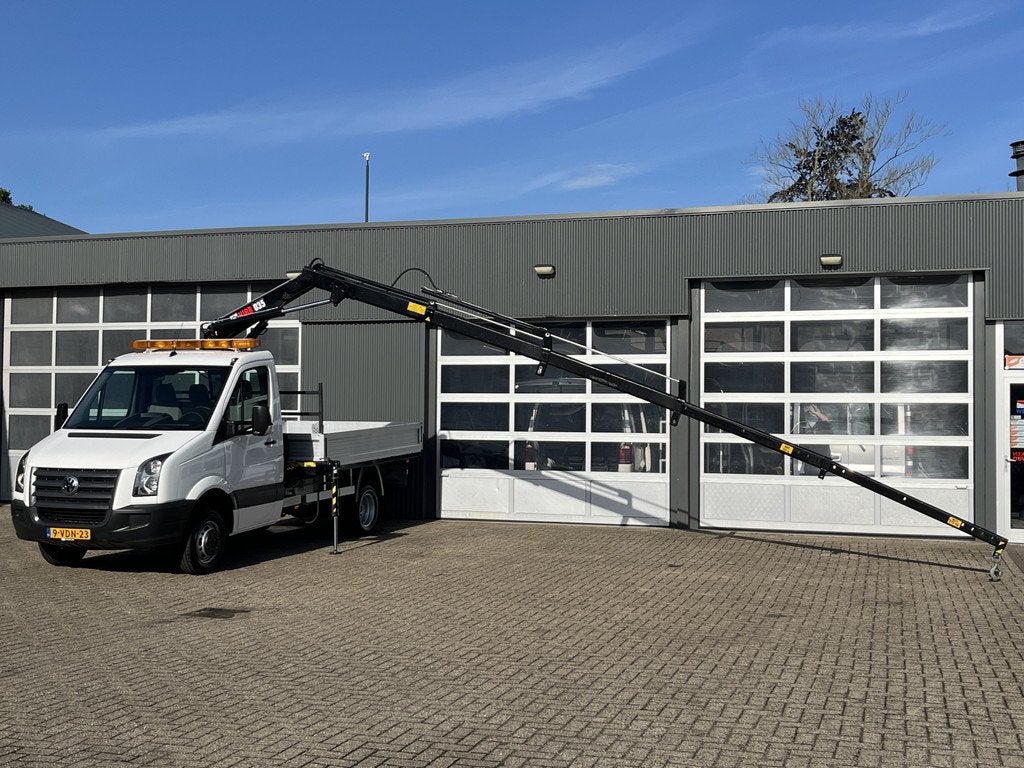 Volkswagen Crafter 35 2.5 TDI L2 HIAB 035 laadkraan Trekhaak, Euro 5, Gebruikt, Zwart, Volkswagen