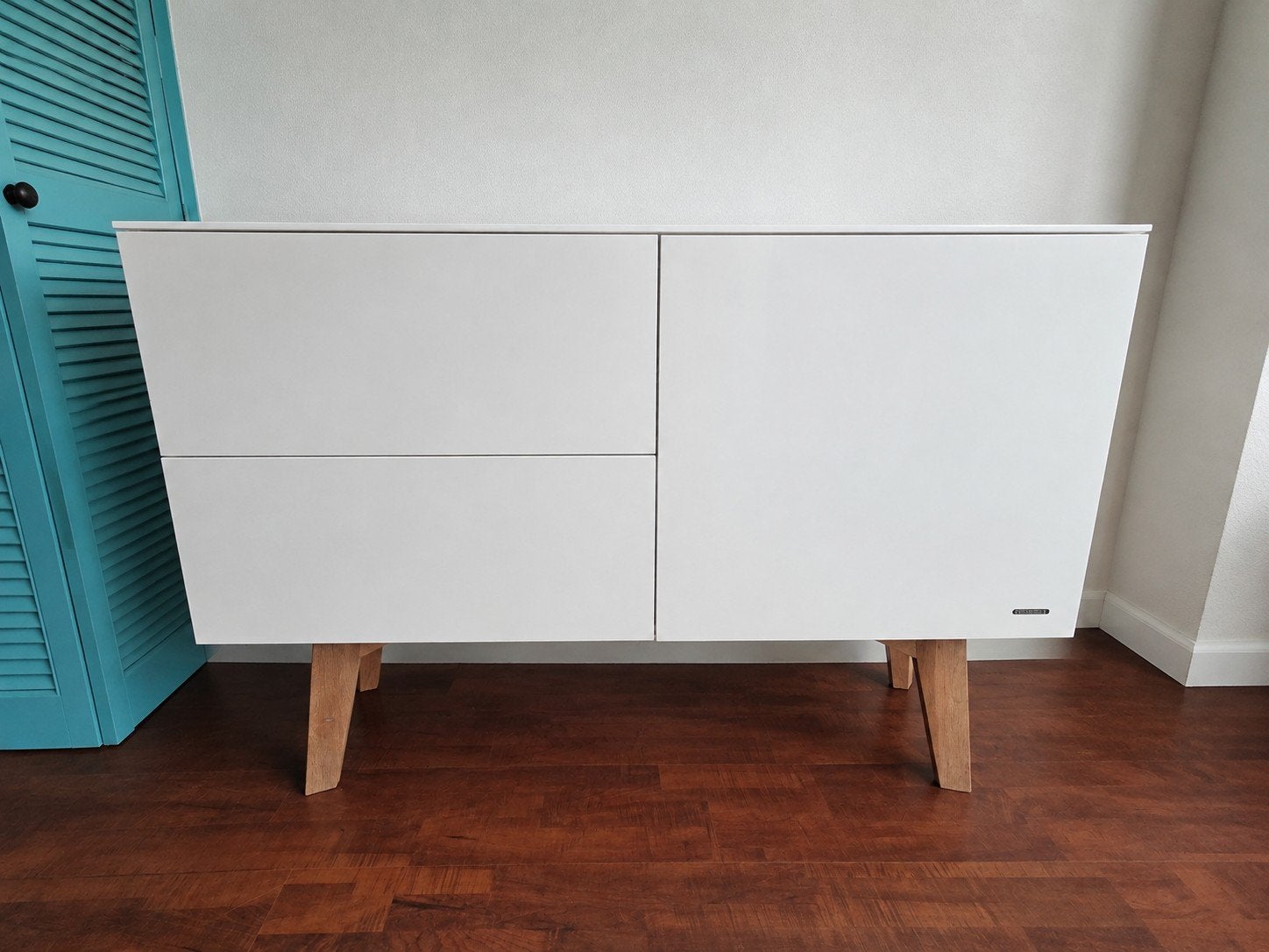 Kidsmill Sixties commode (hoogglans wit), Ophalen, Gebruikt, 90 tot 105 cm