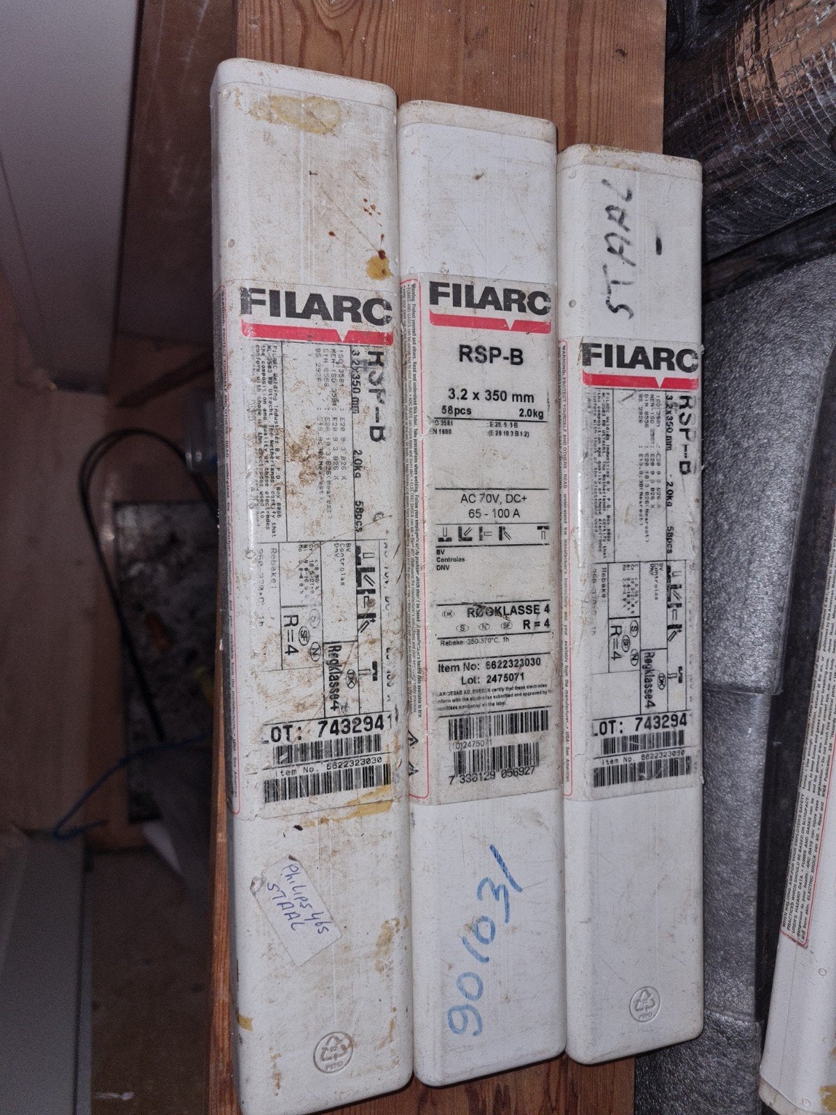 Filarc RSP-B Lasstaven 3.2x350mm, 2.0kg (3 stuks), Ophalen of Verzenden, Nieuw, Elektroden