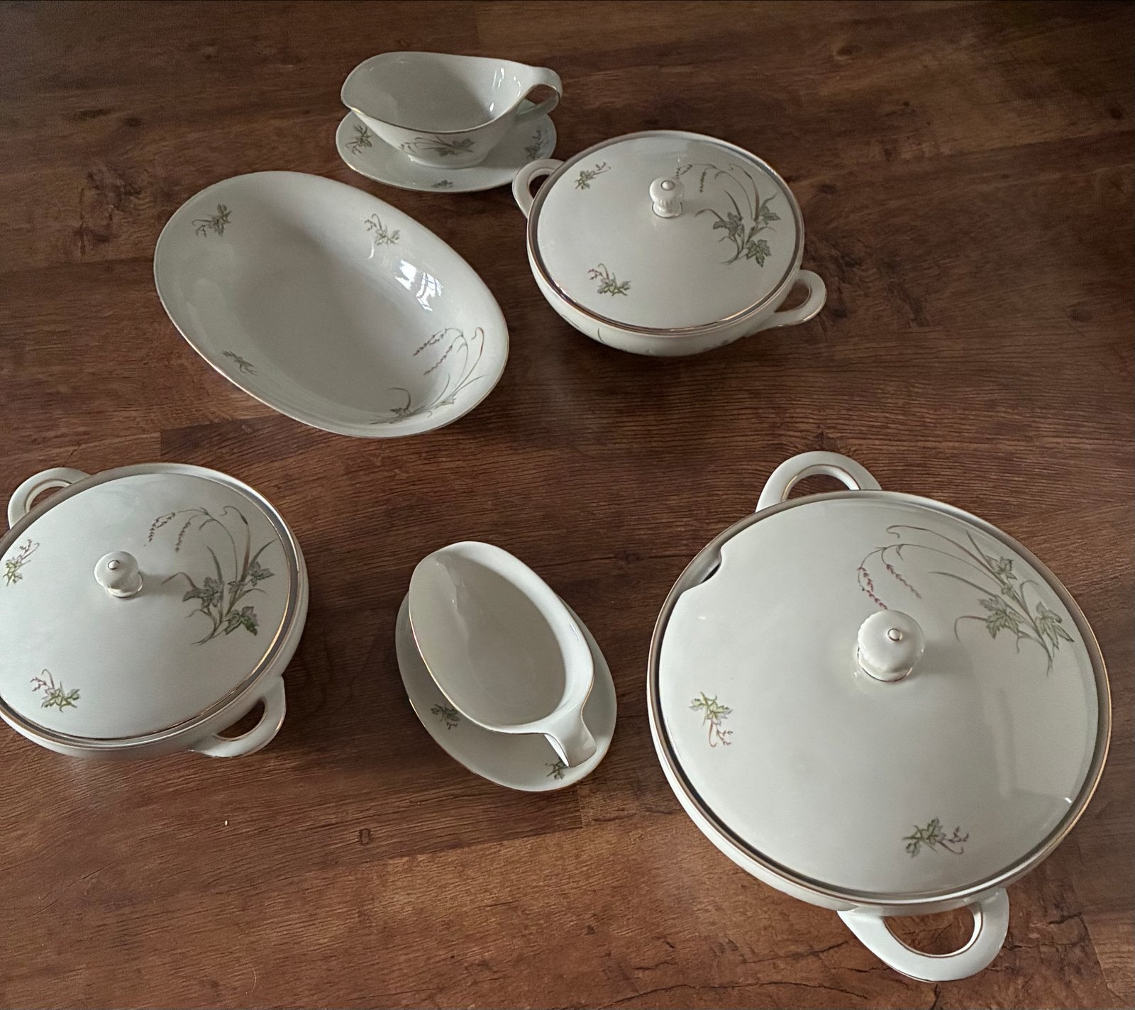 Antieke Servies Set: Aardappel-, Groenten- & Sausschalen, Antiek en Kunst, Ophalen