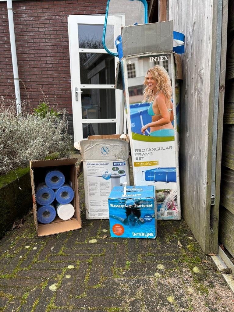 Intex zwembad, Ophalen, Gebruikt, Minder dan 80 cm, Minder dan 200 cm