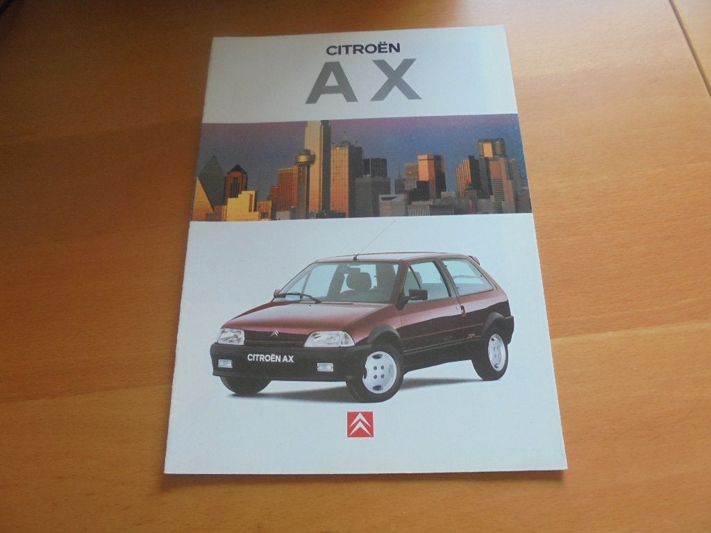 brochure Citroen AX  1995, Ophalen of Verzenden, Zo goed als nieuw, Citroën